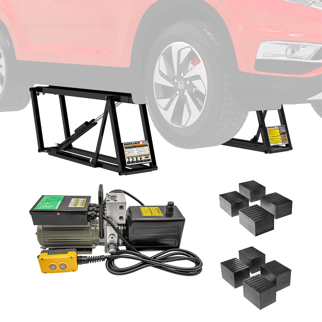 Elevador de vehículos portátil QuickJack, capacidad de 7000 lb, 110 voltios