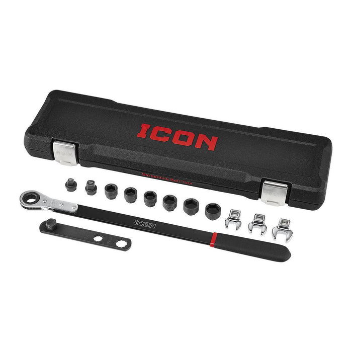 Kit de herramientas para correa serpentina con trinquete de alcance extendido - ICON