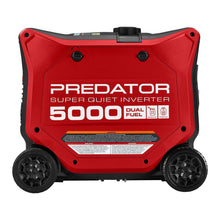 Cargar imagen en el visor de la galería, PREDATOR Generador inversor SÚPER SILENCIOSO de combustible dual de 5000 vatios con arranque remoto y tecnología CO SECURE
