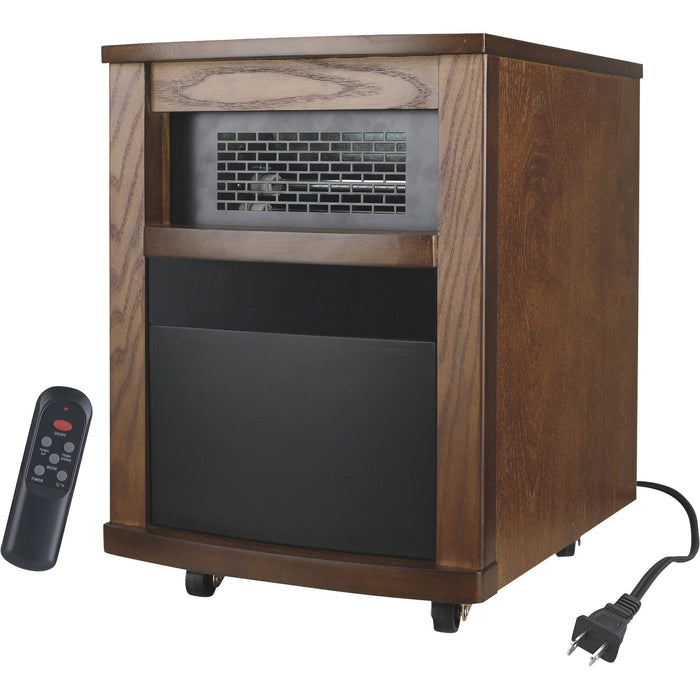 Calentador eléctrico infrarrojo de madera de 6 elementos BTU 5120- (120V) - Lifeplus