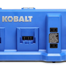 Cargar imagen en el visor de la galería, Kobalt 24v Cargador de 4 baterías para herramientas eléctricas máx
