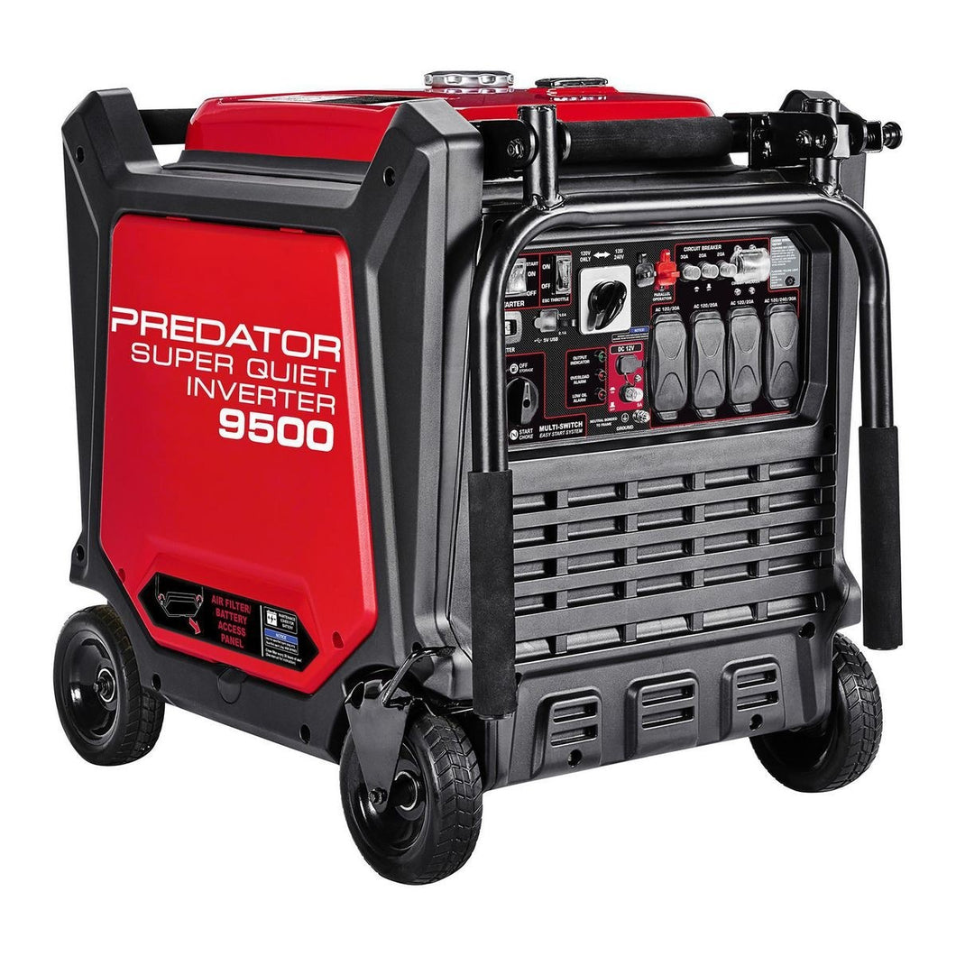 Generador inversor súper silencioso de 9500 watts con tecnología SECURE ™ de dióxido de carbono - Predator