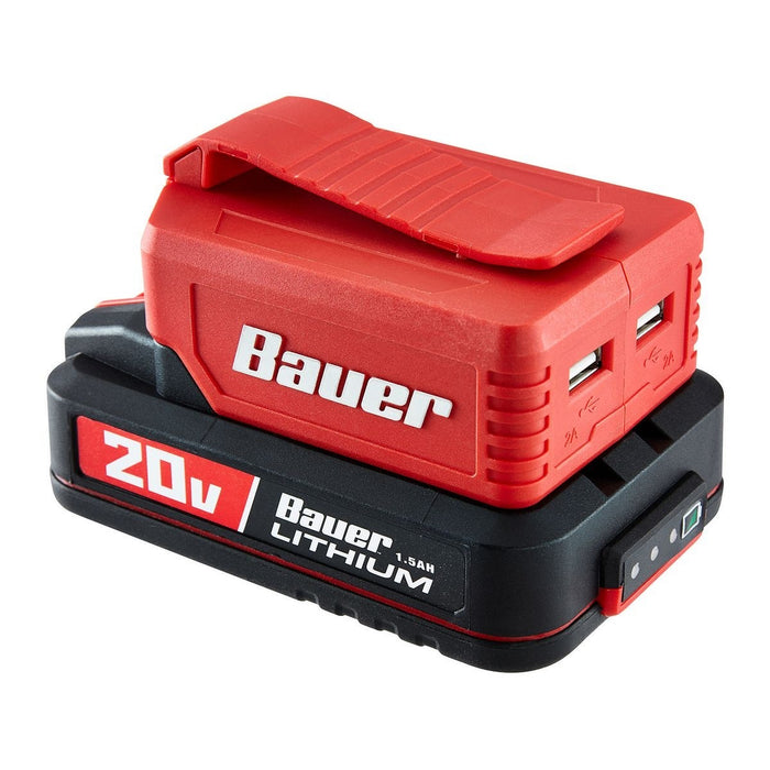 Adaptador de batería de fuente de alimentación USB - Bauer (Solo herramienta)
