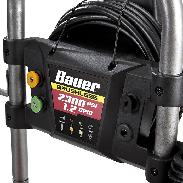 Lavadora a presión eléctrica de rendimiento máximo sin escobillas de 2300 PSI, 1.2 GPM - Bauer