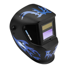 Cargar imagen en el visor de la galería, Casco de soldadura de oscurecimiento automático de diseño azul - Chicago Electric
