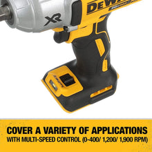 Cargar imagen en el visor de la galería, 20v Llave de impacto inalámbrica de velocidad variable máxima sin escobillas de 1/2 pulg. (1 batería incluida) - DEWALT XR
