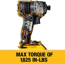 Cargar imagen en el visor de la galería, 20v Atornillador de impacto inalámbrico sin escobillas de velocidad variable máxima (2 baterías) - DEWALT XR
