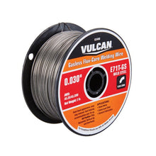 Cargar imagen en el visor de la galería, 0.030 pulg. Alambre de soldadura con núcleo de fundente E71T-GS, 2.00 Lb. Rollo - Vulcan
