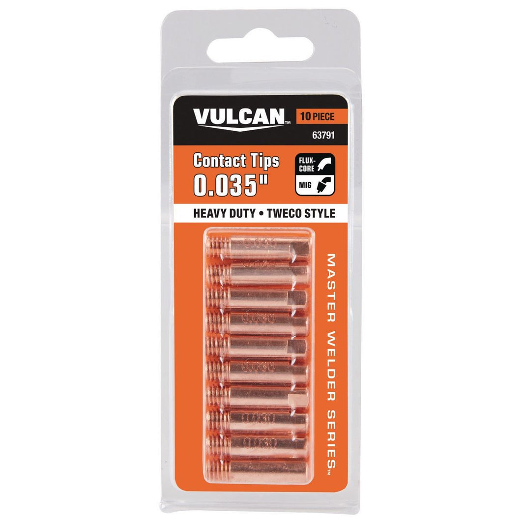 Puntas De Contacto Para Soldadura MIG De 0.035 Pulg., Paquete De 10. - Vulcan