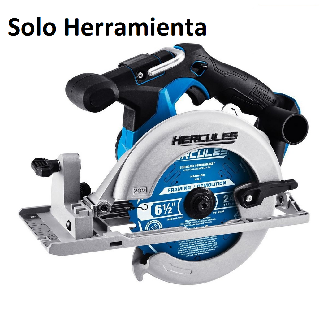 20v Batería de iones de litio, 6-1/2 pulg. Sierra circular - Hercules (solo herramienta)