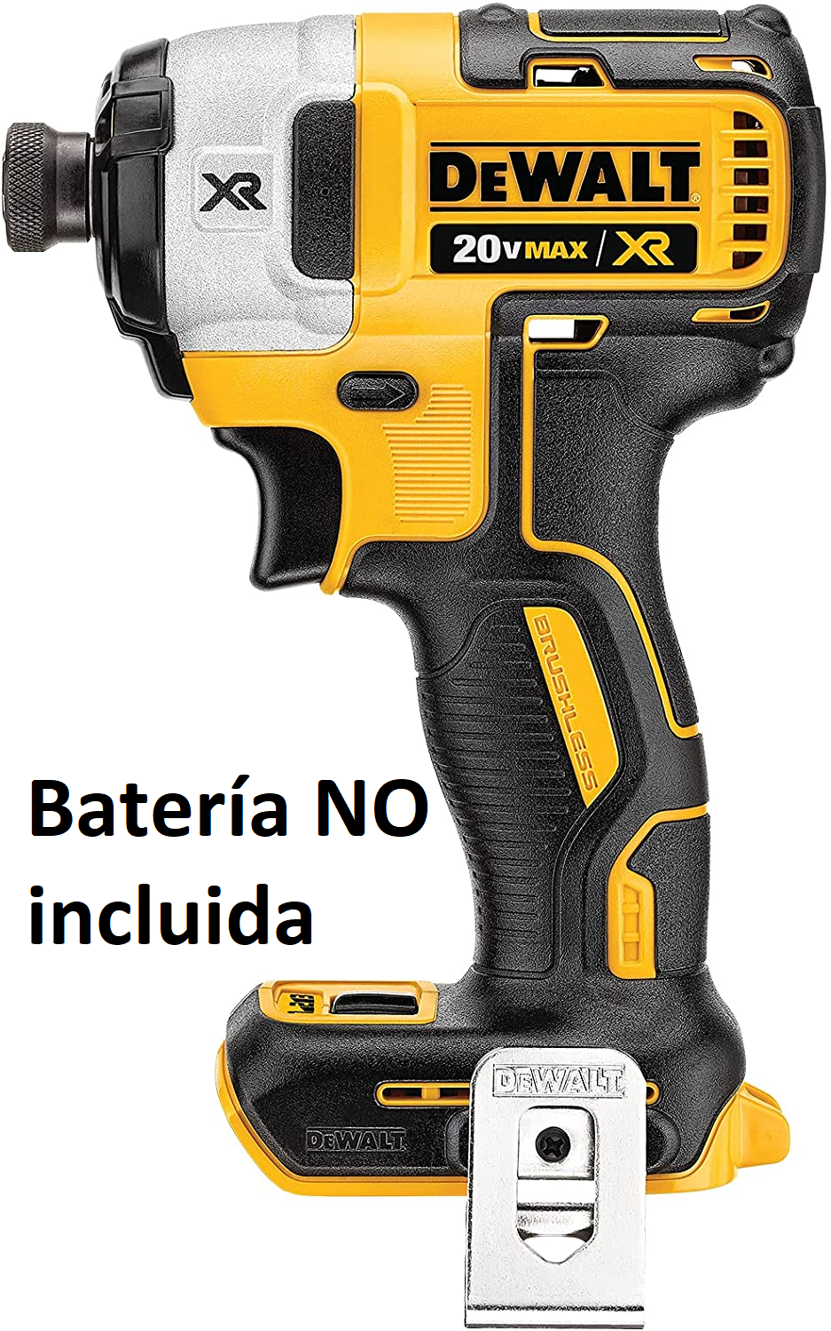 20V MAX XR Atornillador de impacto sin escobillas, 3 velocidades, 1/4 de pulgada - DEWALT  (solo herramienta)